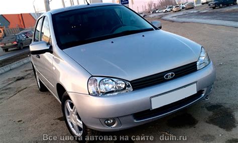Лада Калина цвет Снежная королева (код 690) серебристый | Авто