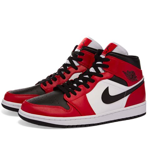 Air Jordan 1 Mid Black Gym Red END GB