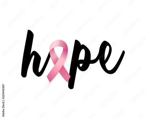 Breast Cancer Awareness Logo Designbreast Cancer Awareness Month Iconrealistic Pink Ribbon