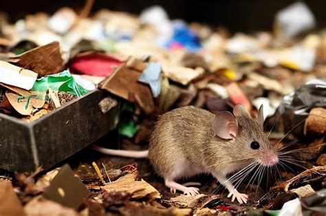 Premium Photo Large Gray Rats Sit In Cage And Dig Into Rat Garbage