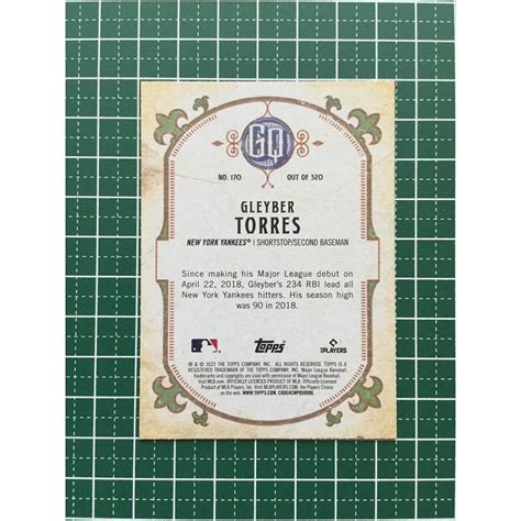 Topps Mlb Gypsy Queen Gleyber Torres New York Yankees