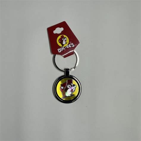 Buc Ees Collectible Buc Ee Logo Metallic Keychain Ebay