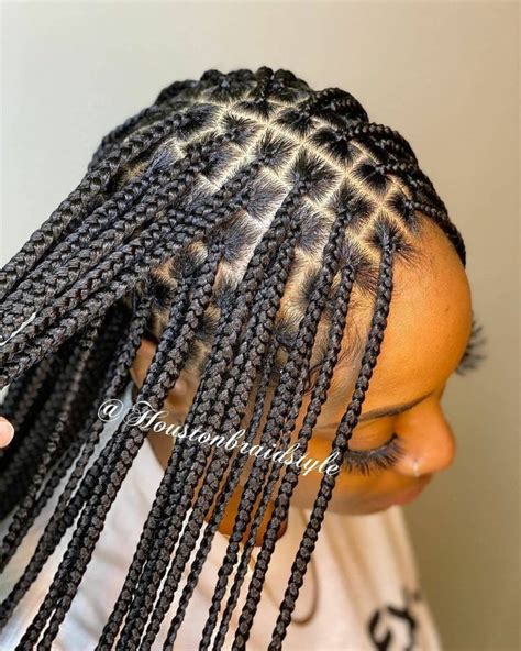 27 Beautiful Box Braid Hairstyles For Black Women Feed In Knotless