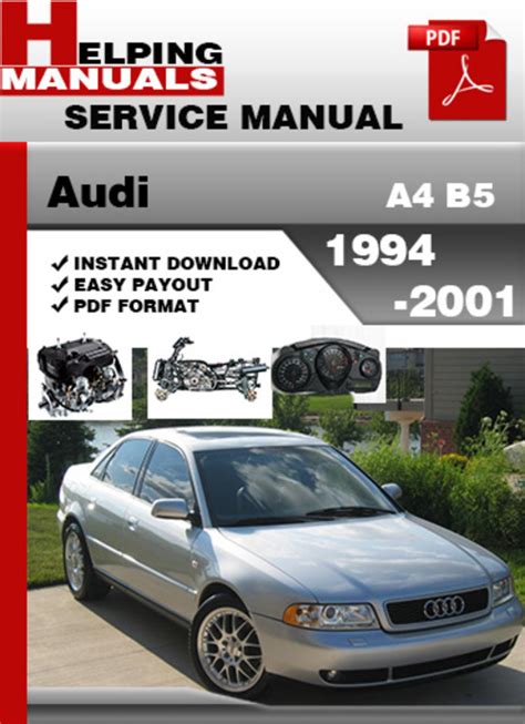 Audi A4 B5 1994 2001 Service Repair Manual Download Tradebit