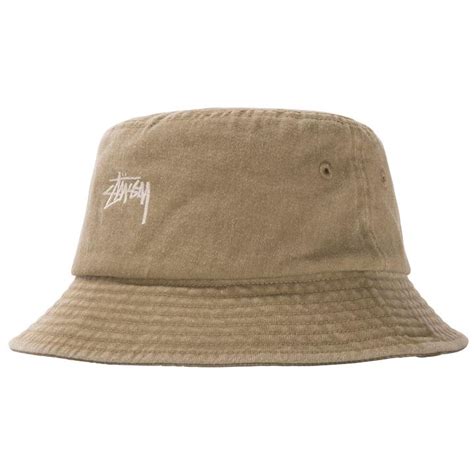 Jual Topi Stussy Stock Bucket Hat Khaki Original Indonesiashopee