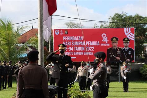 Kapolres Bangli Selaku Irup Dalam Upacara Peringatan Hari Sumpah Pemuda