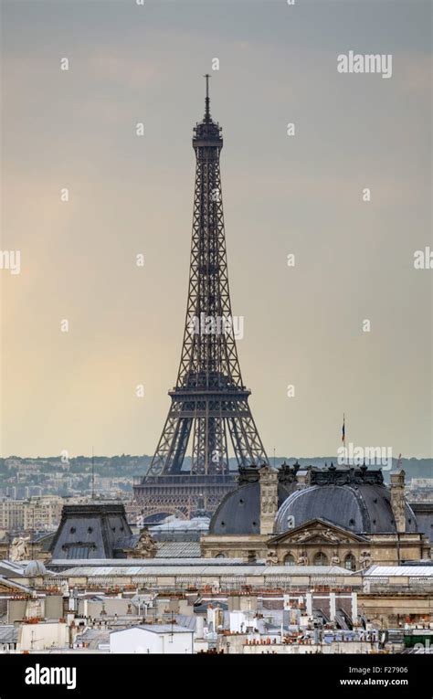 Eiffel Tower at sunset, Paris, France Stock Photo - Alamy