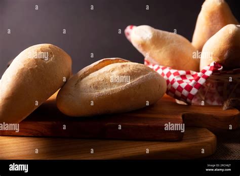 Bread Roll Called Bolillo Traditional Mexican Bakery White Bread