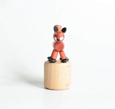 Holzspielzeug Wackelfigur Fuchs H He Cm