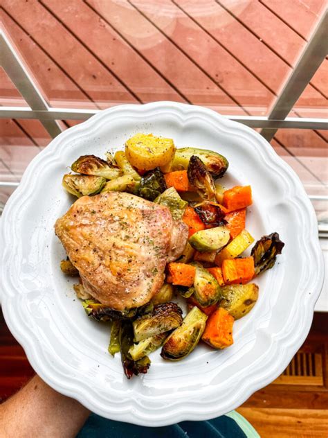 Chicken Thigh Potato Sheet Pan Dinner A Healthy Slice Of Life