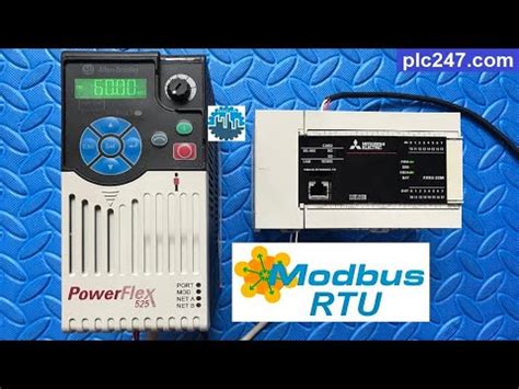 Mitsubishi Fx U Modbus Rtu Powerflex Tutorial Youtube