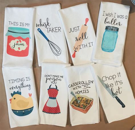 Funny Dish Towels Foodie T Unique Kitchen Towels T