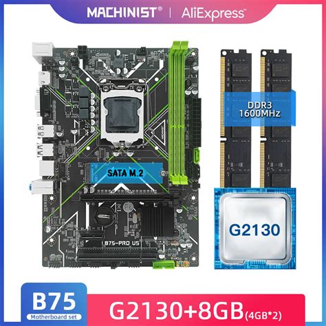 Machinist Lga 1155 Motherboard B75 Micro Atx Computer Motherboard For