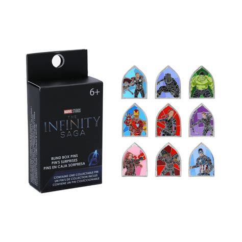 Loungefly Marvel Stain Glass Blind Box Pins Derwin Collectables