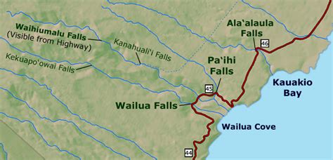 Wailua Falls Photos, Map & Directions