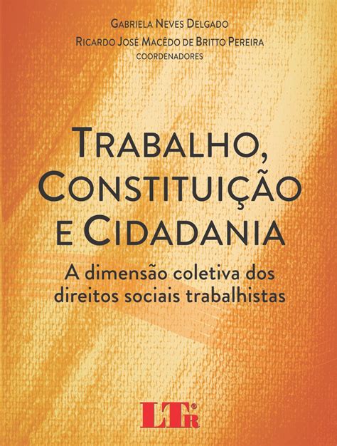 Trabalho Constitui O E Cidadania A Dimens O Coletiva Dos Direitos