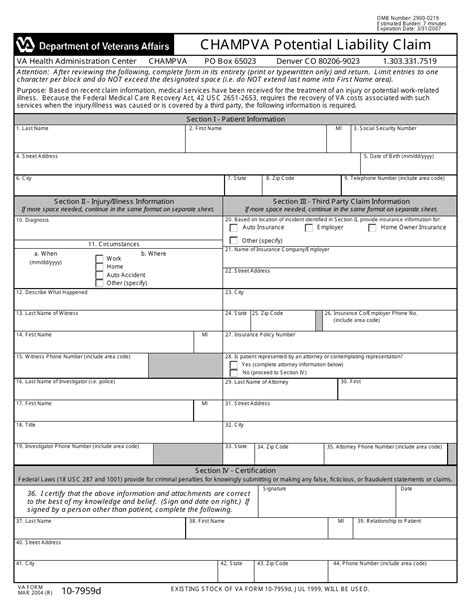 Va Form 4142a Form 21 4142 Authorization And Consent To Release