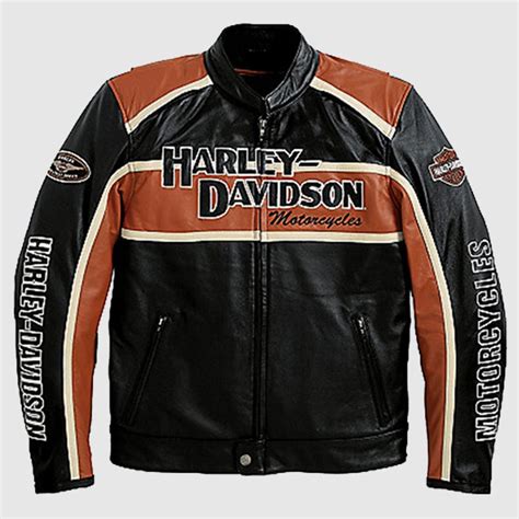 Harley Davidson Mens Victory Lane Ii Leather Jacket Black