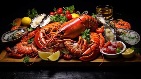 Premium Ai Image Lobster And Seafood Platter