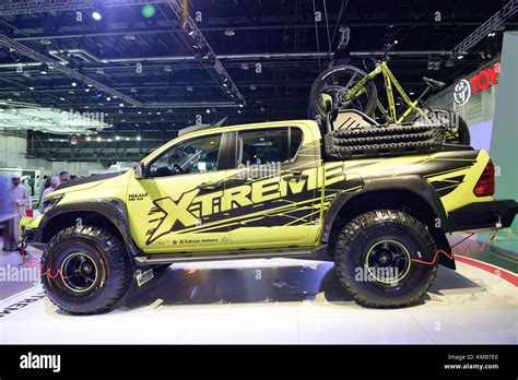 Dubai Uae November 18 Toyota Hilux Xtreme Concept Car Is On Dubai