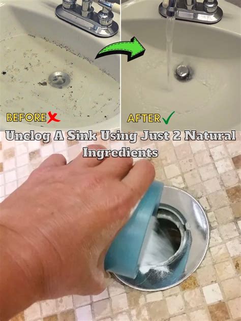 How To Unclog A Sink Using Just 2 Natural Ingredients Todaysinfo