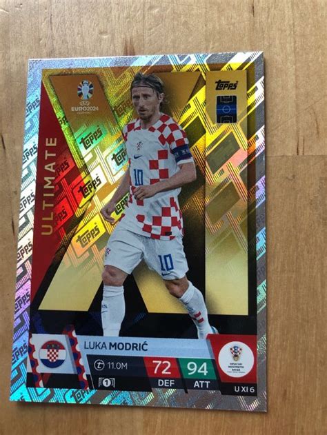 Topps Match Attax Euro Luka Modric Karte Ultimate Acheter Sur