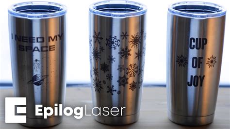 Laser Engraving Stainless Steel Tumblers YouTube