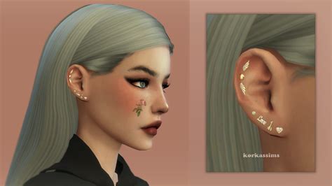 Angel Earrings Sims Hair Sims 4 Sims 4 Piercings