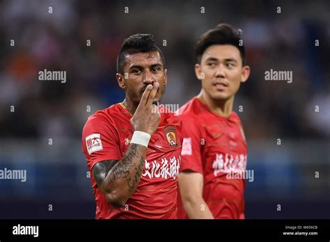 Brazilian Football Player Paulinho Of Guangzhou Evergrande Taobao