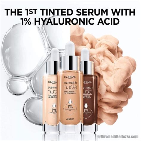 L Or Al True Match Nude Hyaluronic Tinted Serum Fondotinta Siero