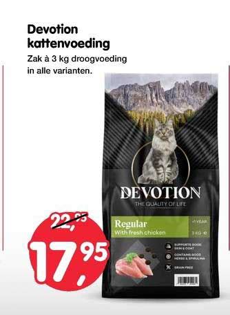 Devotion Kattenvoeding Aanbieding Bij Jumper Folders Nl