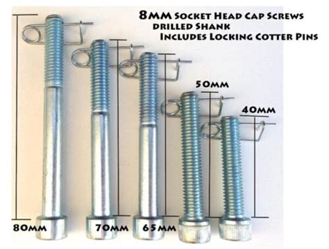 Drilled Socket Head Bolt with Cotter