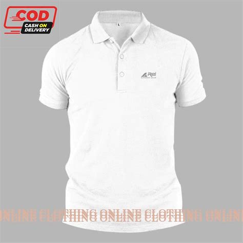 Jual Store Kaos Kerah Pria Kaos Polo Pria Logo Rei Text Silver