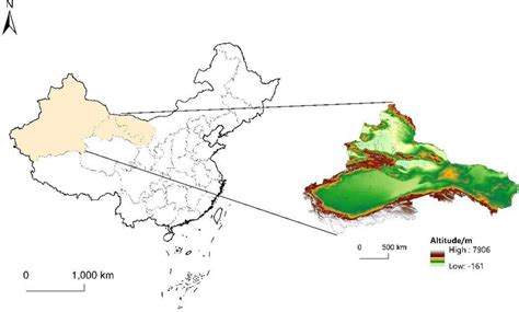 Location of the Northwest arid region | Download Scientific Diagram