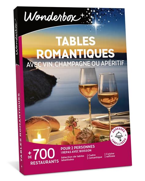 Coffret Cadeau Wonderbox Tables Romantiques Coffret Cadeau Achat