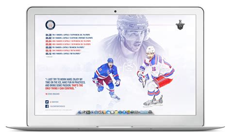 New York Rangers 2014-15 Schedule Wallpaper on Behance