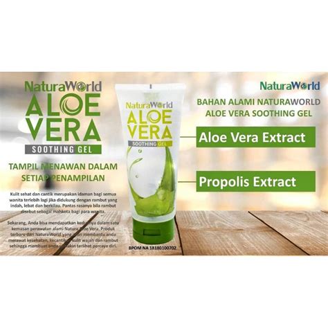 Natura Aloe Vera Soothing Gel Ml Original Shopee Malaysia