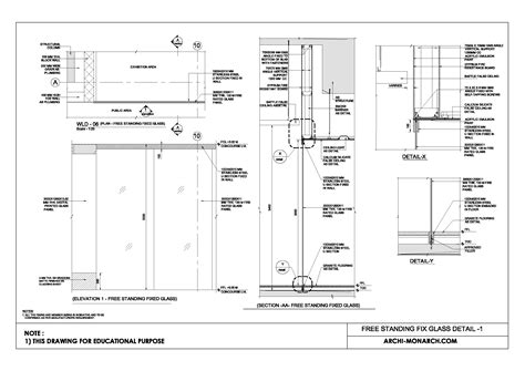 Free Standing Fix Glass Detail One ⋆ Archi Monarch