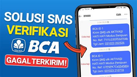 Kenapa Sms Verifikasi Bca Mobile Gagal Terus Ini Solusinya Youtube