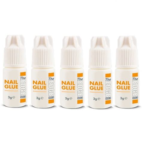 Edge Nails Professional Adhesive Nail Glue 5 Pack 5 X 3g