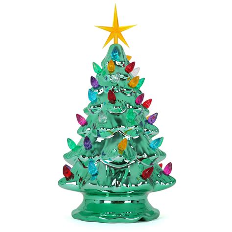 The Holiday Aisle® Ceramic Christmas Tree That Lights Ups Inspired Vintage Christmas Tree