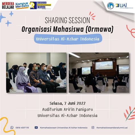 Sharing Session Ormawa Universitas Al Azhar Indonesia Direktorat