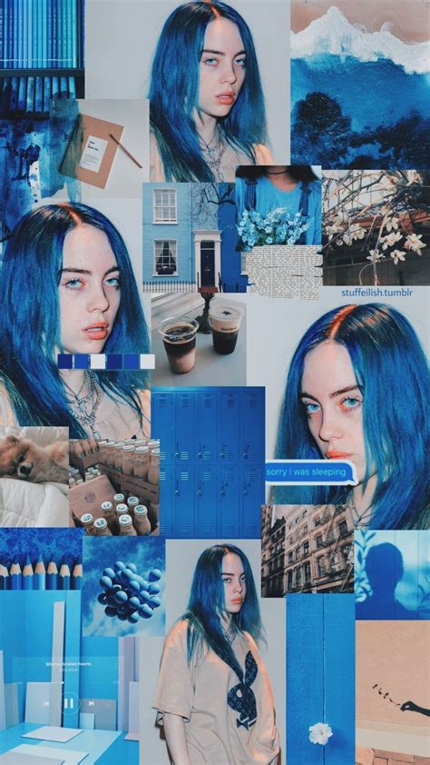 Billie Eilish Aesthetic Blue Wallpapers Wallpaper Cave