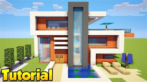 Minecraft How To Build A Large Modern House Tutorial Https