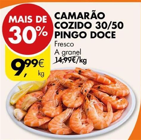 Promo O Camar O Cozido Pingo Doce Em Pingo Doce