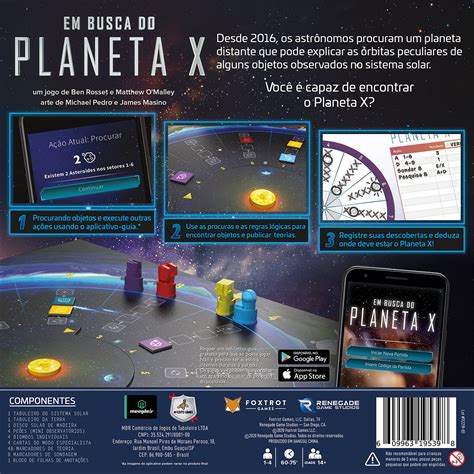 Em Busca Do Planeta X Jogo De Tabuleiro