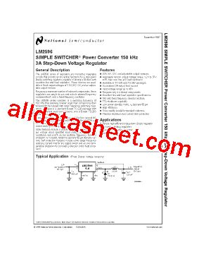 LM2596S ADJ 데이터시트 PDF National Semiconductor TI