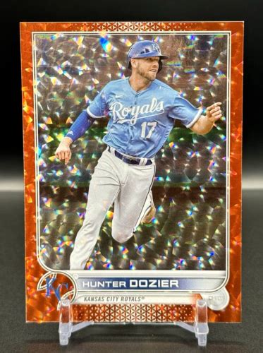 2022 Topps US184 Orange Foil Parallel Hunter Dozier Serial Numbered