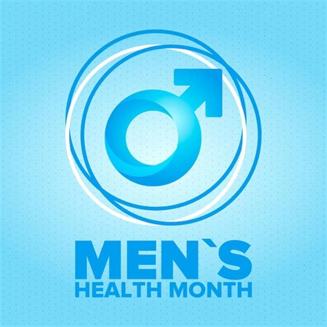 Premium Vector National Mens Health Month In June Health Education