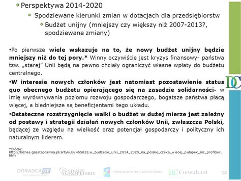 Dotacje unijne dla przedsiębiorstw perspektywy ppt pobierz